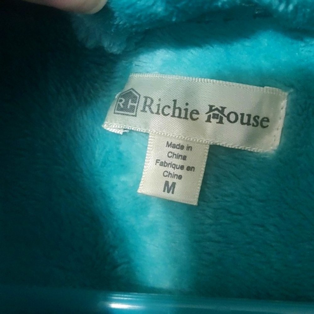 Elegant Teal Women's Robe - Picture 3 of 7